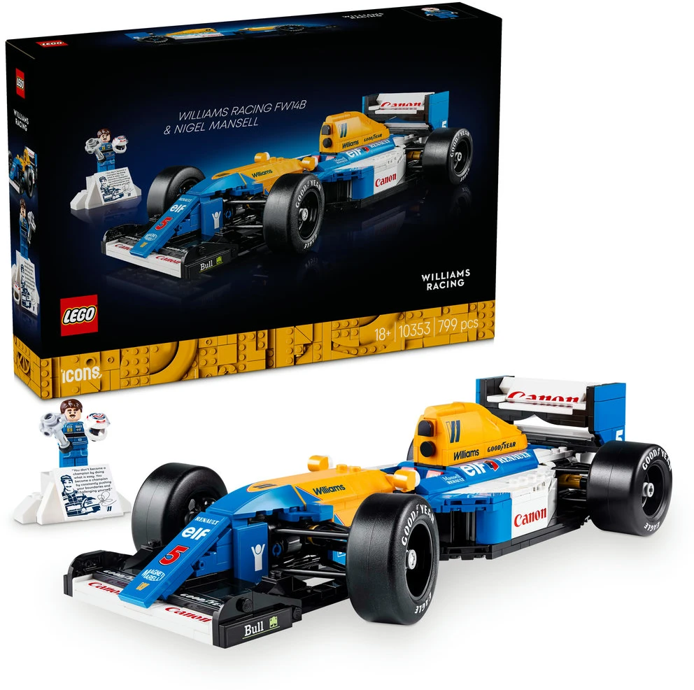 LEGO® Icons Williams Racing FW14B ir Nigel Mansell (10353)