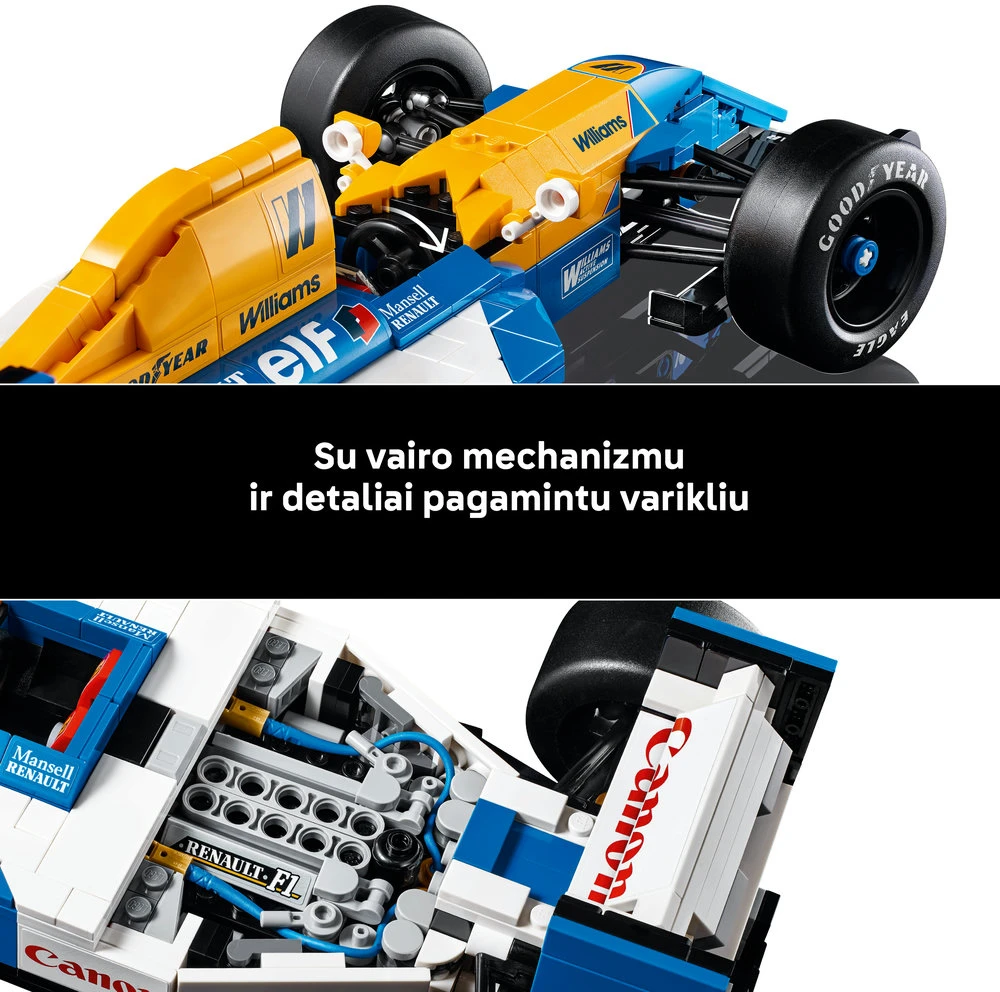 LEGO® Icons Williams Racing FW14B ir Nigel Mansell (10353)