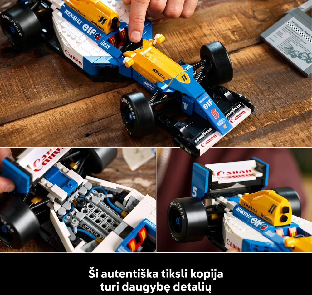 LEGO® Icons Williams Racing FW14B ir Nigel Mansell (10353)
