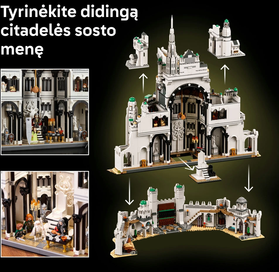 LEGO® Icons Žiedų valdovas: Minas Tiritas 11377