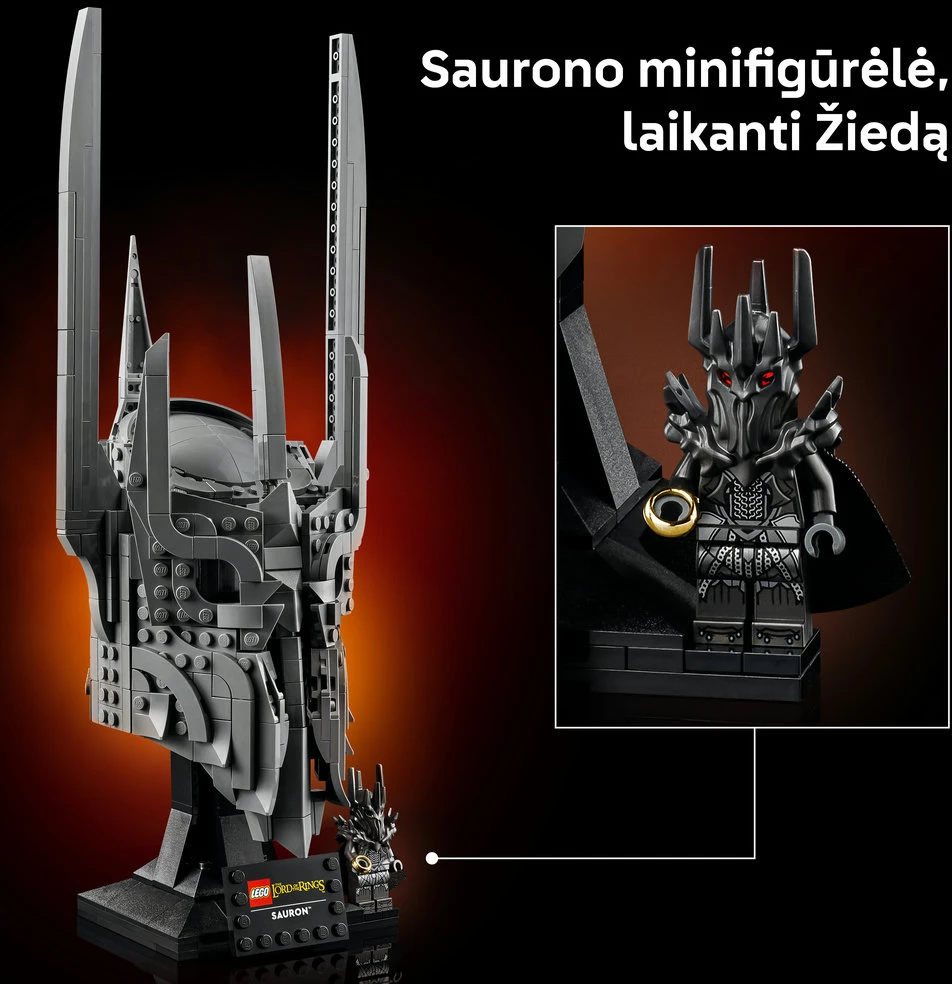 LEGO® Icons Žiedų valdovas: Saurono šalmas, 11373