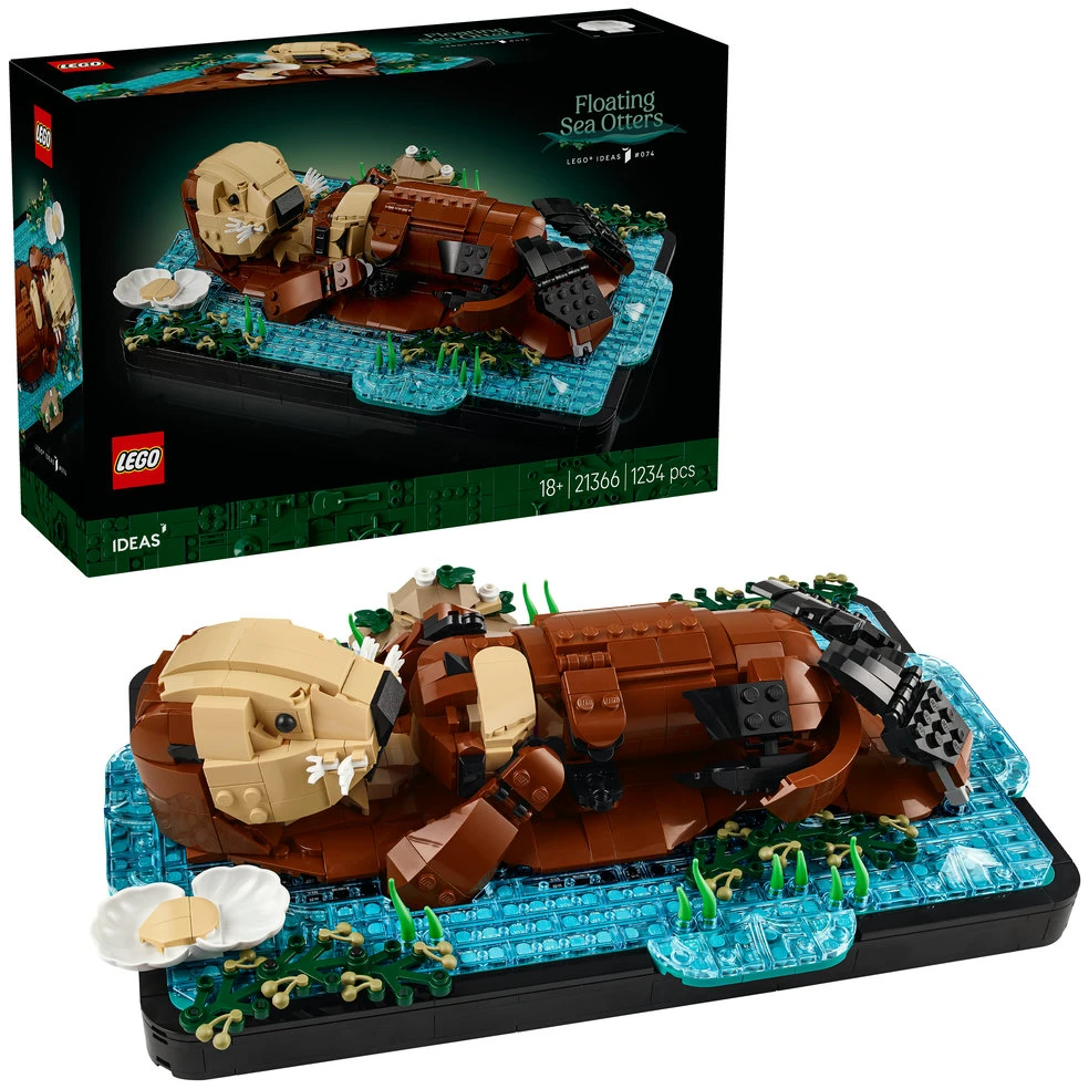 LEGO® Ideas Plūduriuojančios jūrinės ūdros, 21366