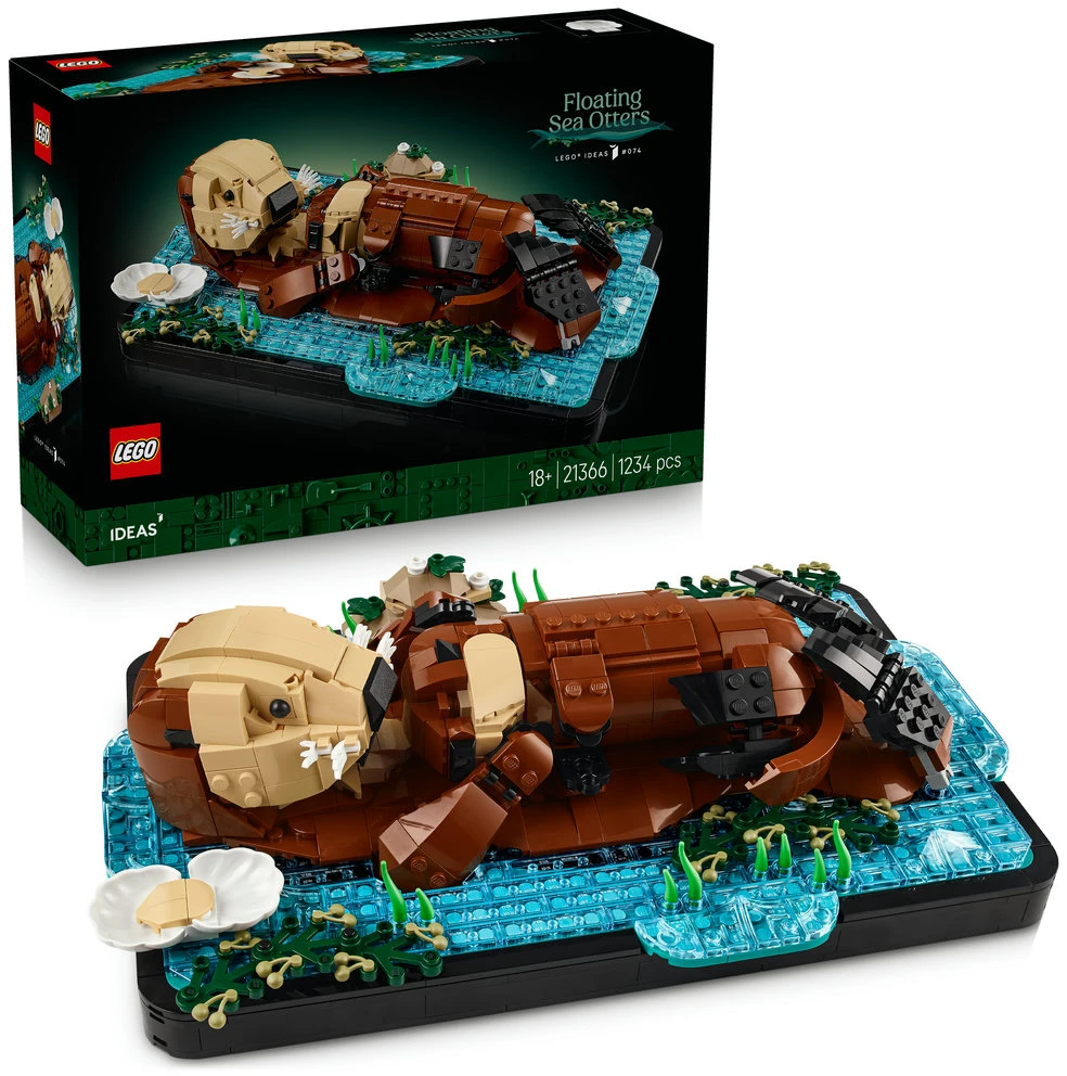 LEGO® Ideas Plūduriuojančios jūrinės ūdros, 21366