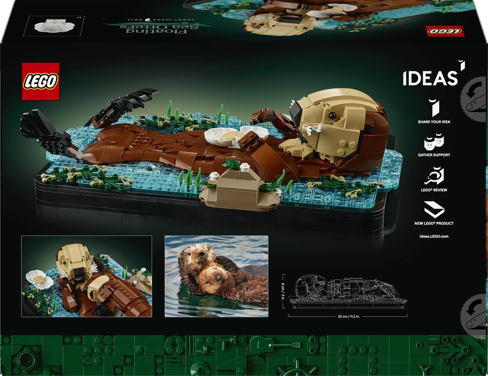 LEGO® Ideas Plūduriuojančios jūrinės ūdros, 21366