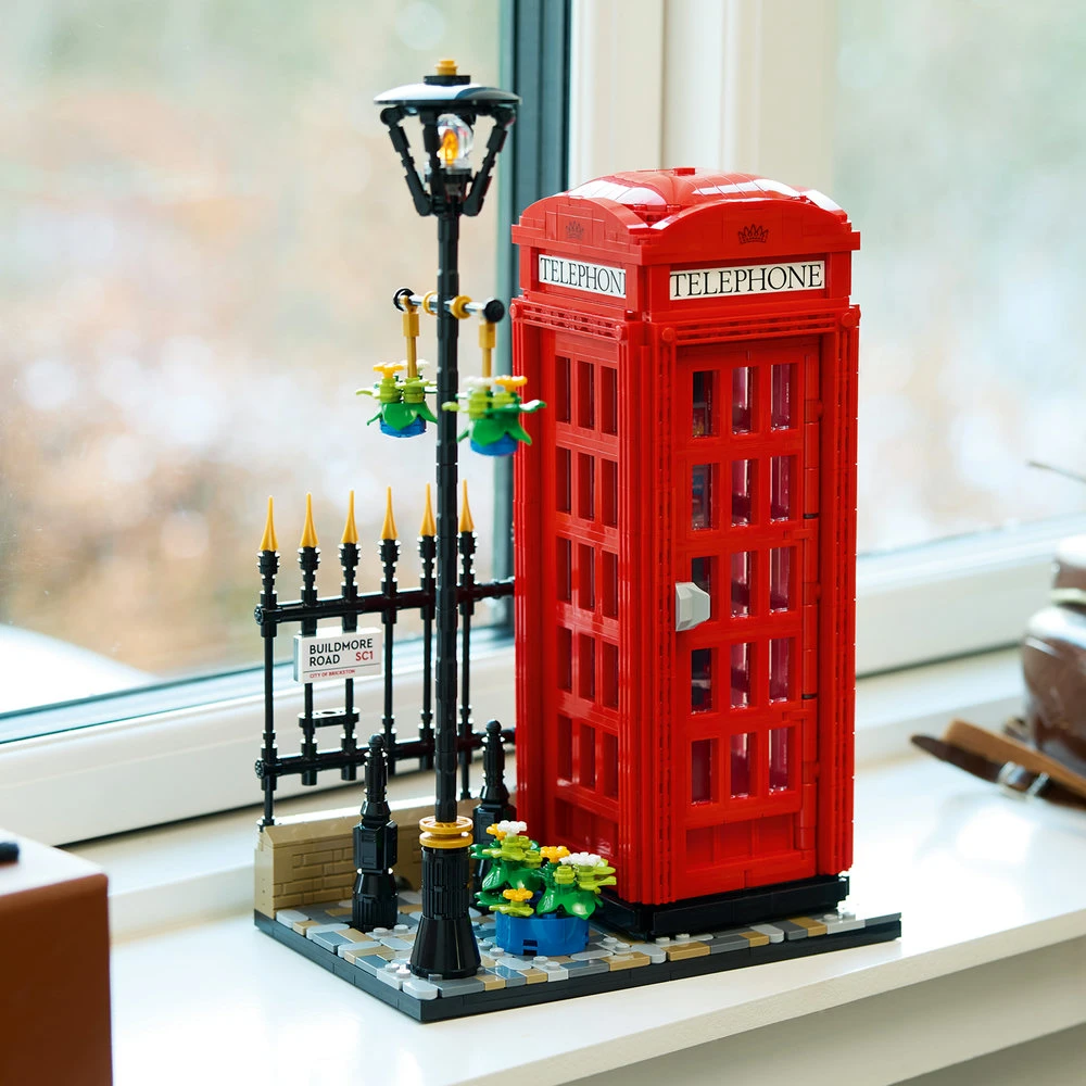 LEGO® Ideas Raudonoji Londono telefono būdelė (21347)