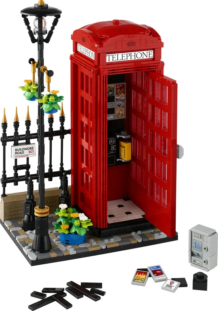 LEGO® Ideas Raudonoji Londono telefono būdelė (21347)
