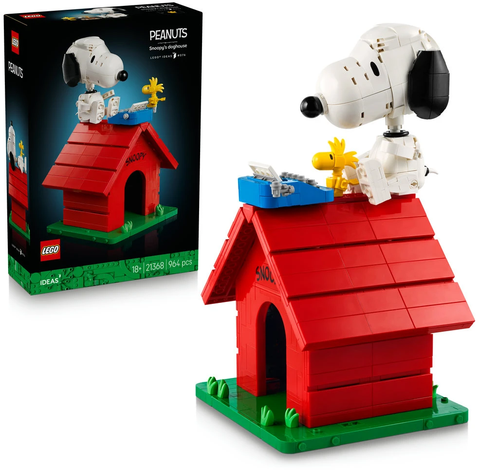 LEGO® Ideas Riešutėliai: Snūpio būda Rinkinys 21368