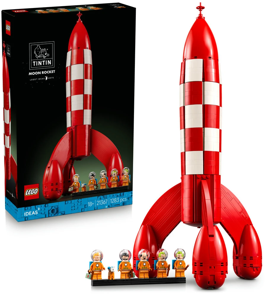 LEGO® Ideas Tintin® Mėnulio raketa Rinkinys 21367