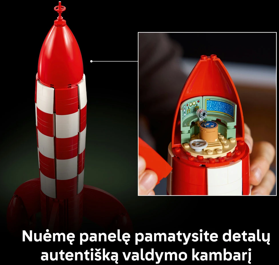 LEGO® Ideas Tintin® Mėnulio raketa Rinkinys 21367