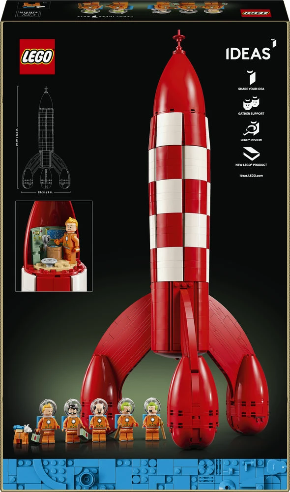LEGO® Ideas Tintin® Mėnulio raketa Rinkinys 21367