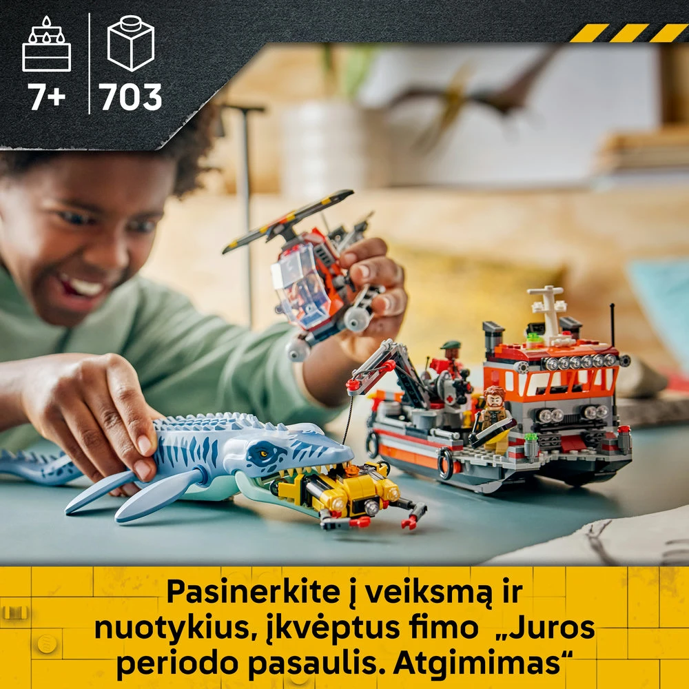 LEGO® Jurassic World Dinozauro mozazauro valties puolimas 77983