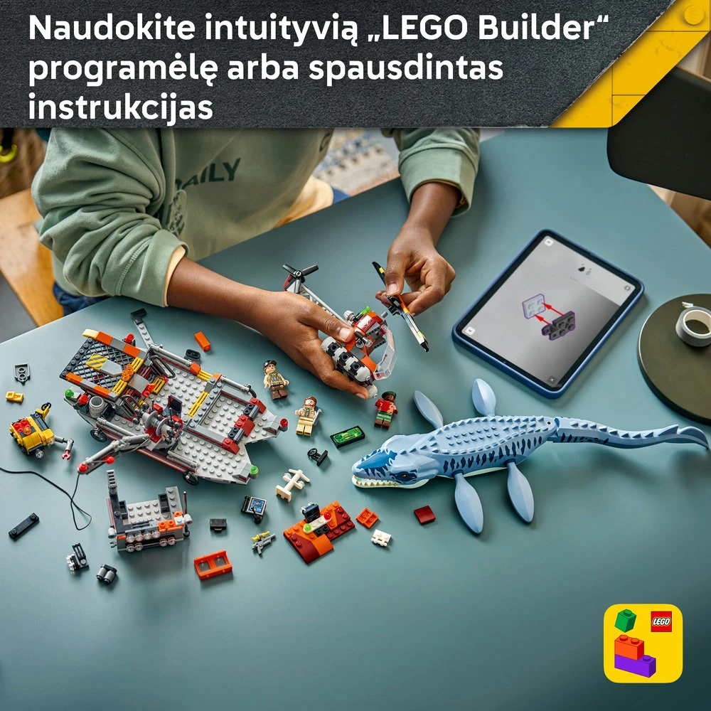 LEGO® Jurassic World Dinozauro mozazauro valties puolimas 77983