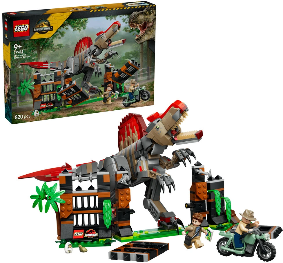 LEGO® Jurassic World Dinozauro spinozauro pabėgimas 77982