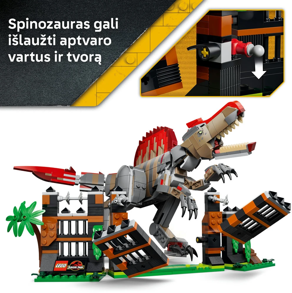 LEGO® Jurassic World Dinozauro spinozauro pabėgimas 77982
