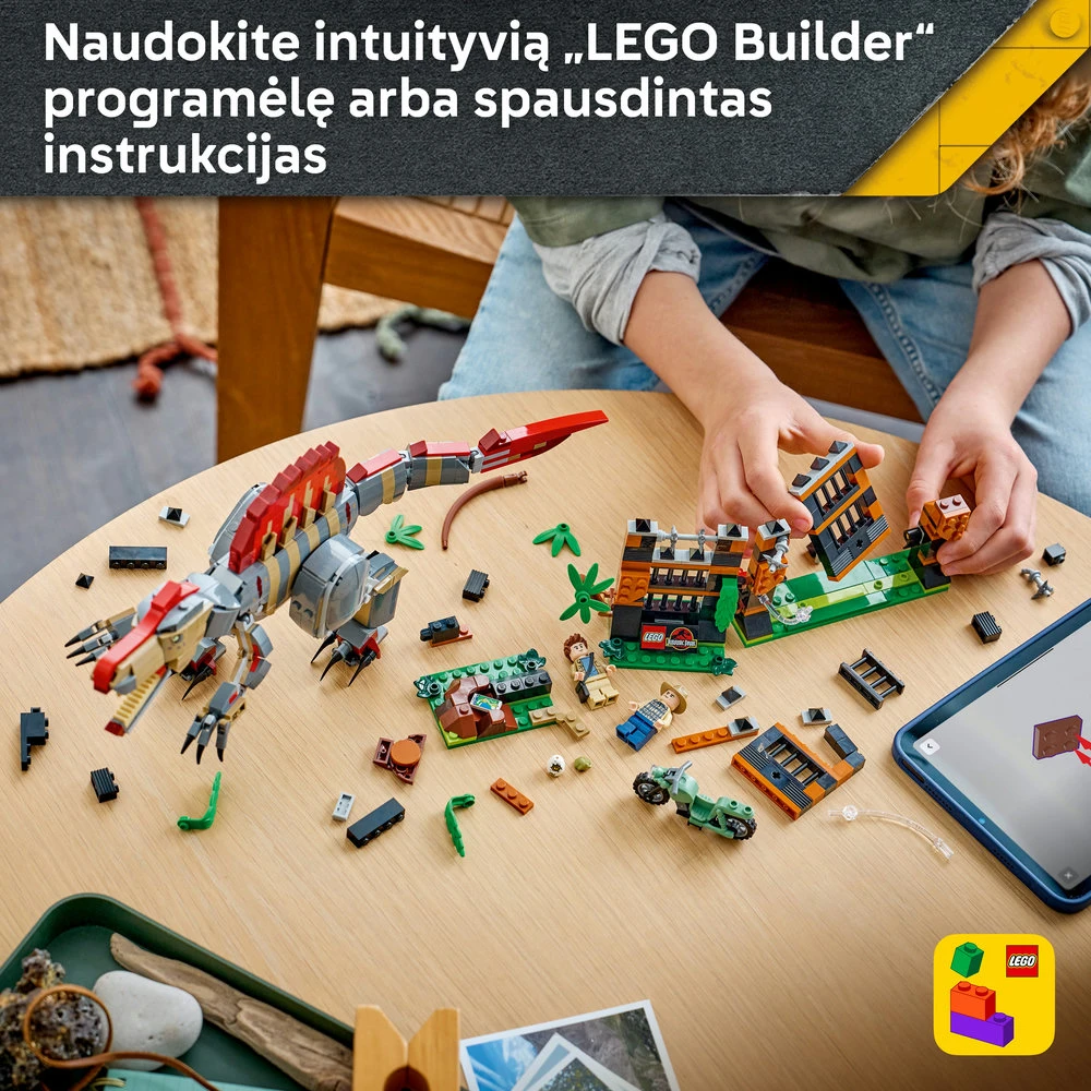 LEGO® Jurassic World Dinozauro spinozauro pabėgimas 77982