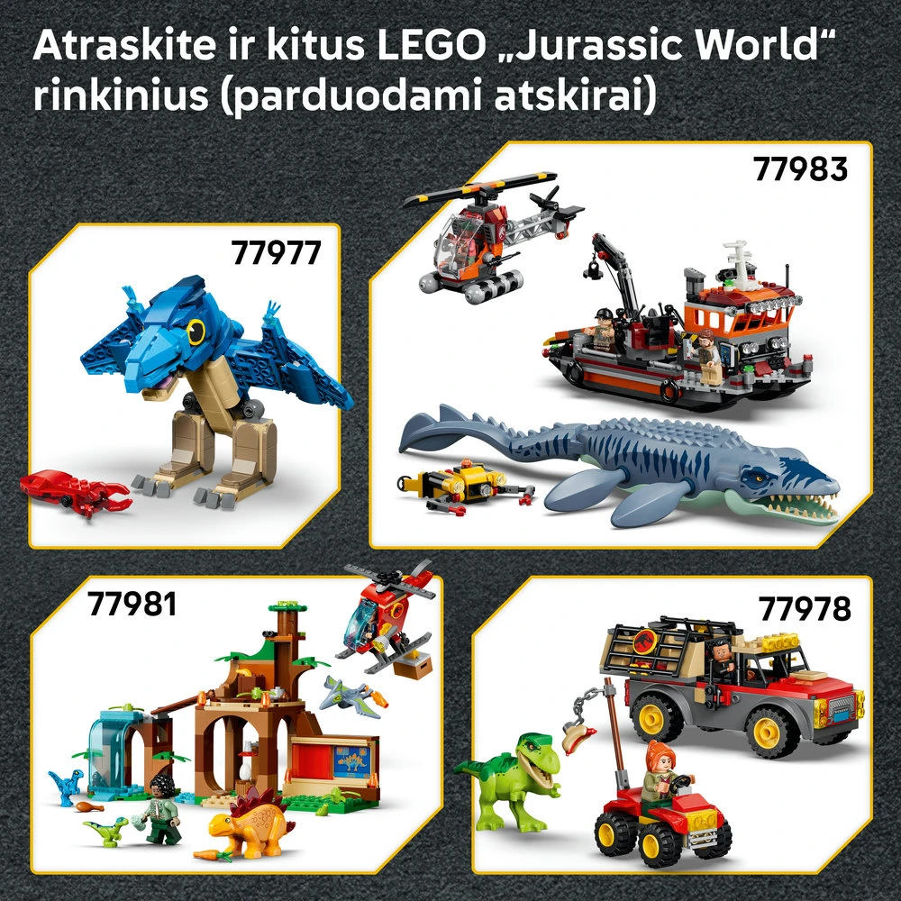 LEGO® Jurassic World Dinozauro spinozauro pabėgimas 77982