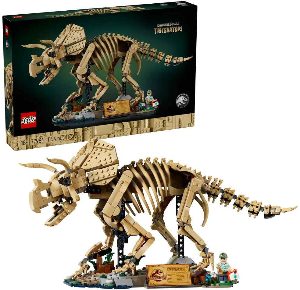 LEGO® Jurassic World Dinozaurų fosilijos: triceratopsas 77985