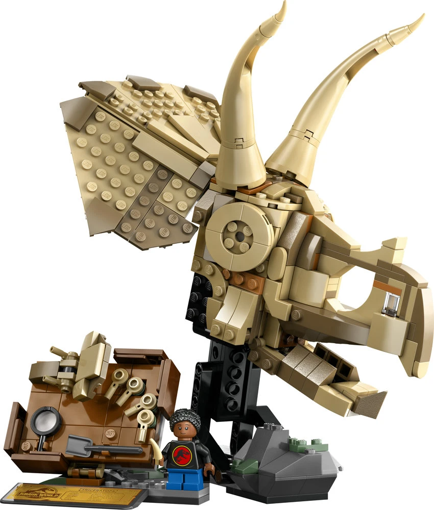 LEGO® Jurrasic World Dinozaurų fosilijos: triceratopso kaukolė (76969)