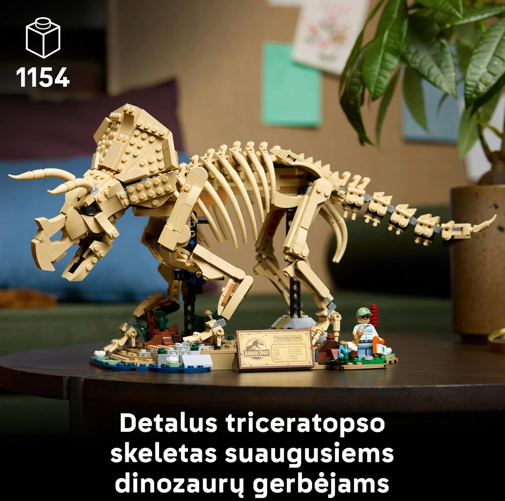 LEGO® Jurassic World Dinozaurų fosilijos: triceratopsas 77985