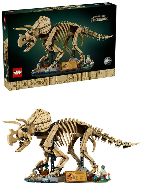 LEGO® Jurassic World Dinozaurų fosilijos: triceratopsas 77985