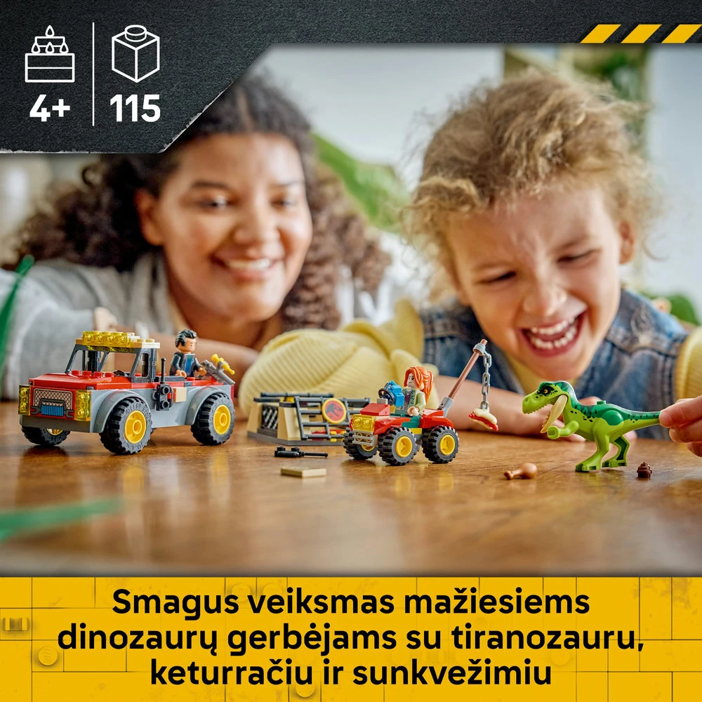 LEGO® Jurassic World Jauno tiranozauro gabenimo sunkvežimis 77978