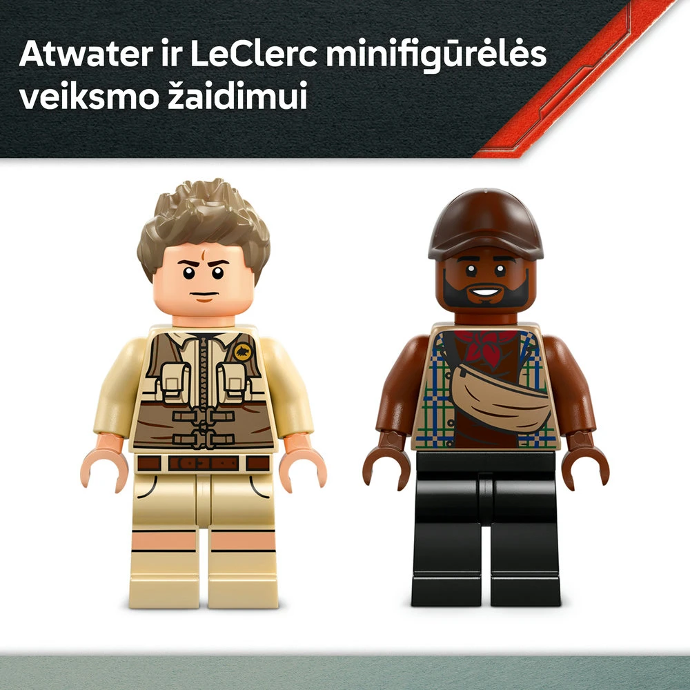 LEGO® Jurassic World Konstruojamas mozazauras ir misiją vykdantis laivas 76974