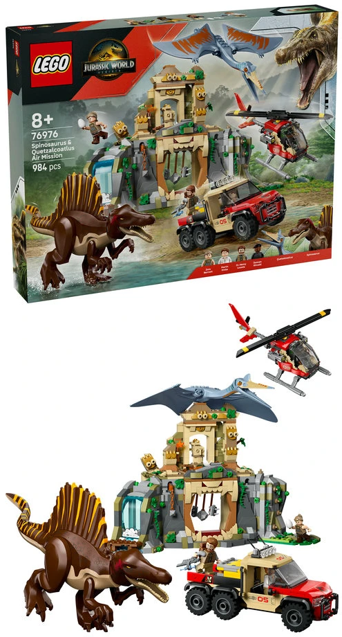 LEGO® Jurassic World Spinozauras, kecalkoatlis ir oro misija (76976)