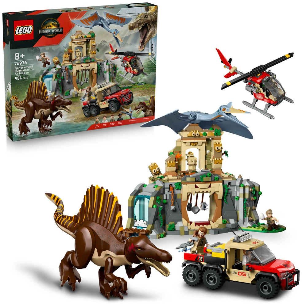 LEGO® Jurassic World Spinozauras, kecalkoatlis ir oro misija (76976)