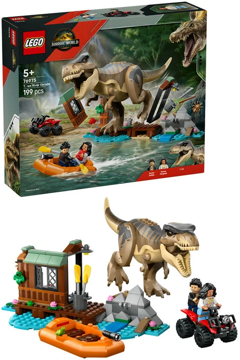 LEGO® Jurassic World Tiranozauras ir pabėgimas upe (76975)