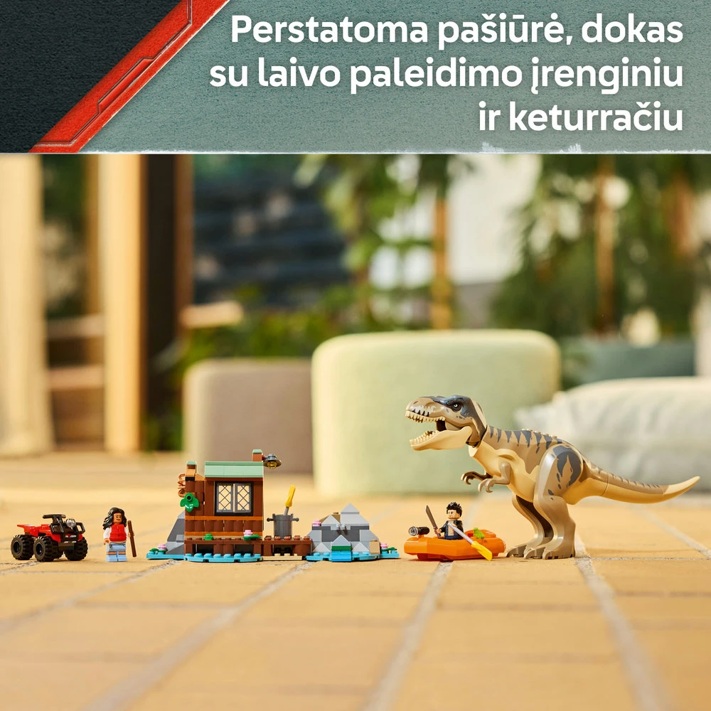 LEGO® Jurassic World Tiranozauras ir pabėgimas upe (76975)