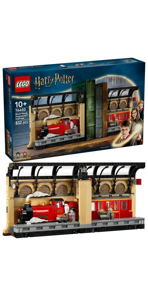 LEGO® Harry Potter™ Knygų lentynos dekoras: Hogvartso ekspresas 76450