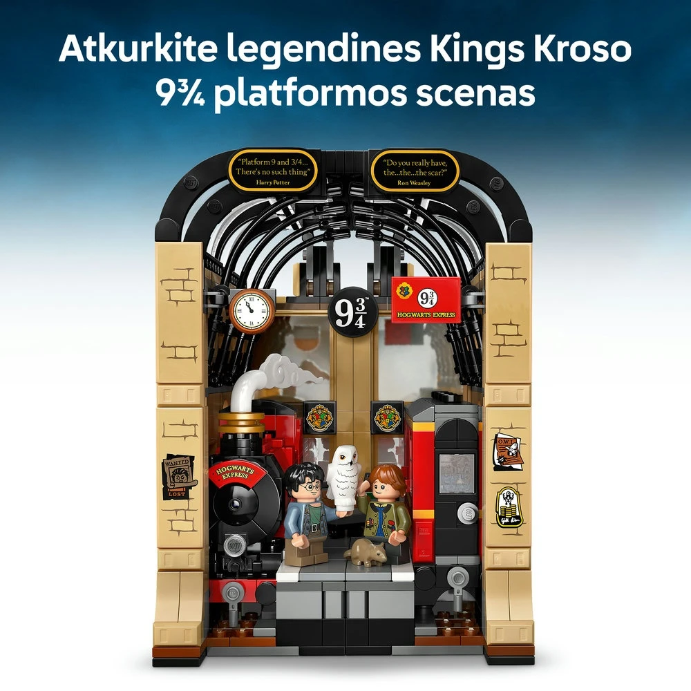 LEGO® Harry Potter™ Knygų lentynos dekoras: Hogvartso ekspresas 76450