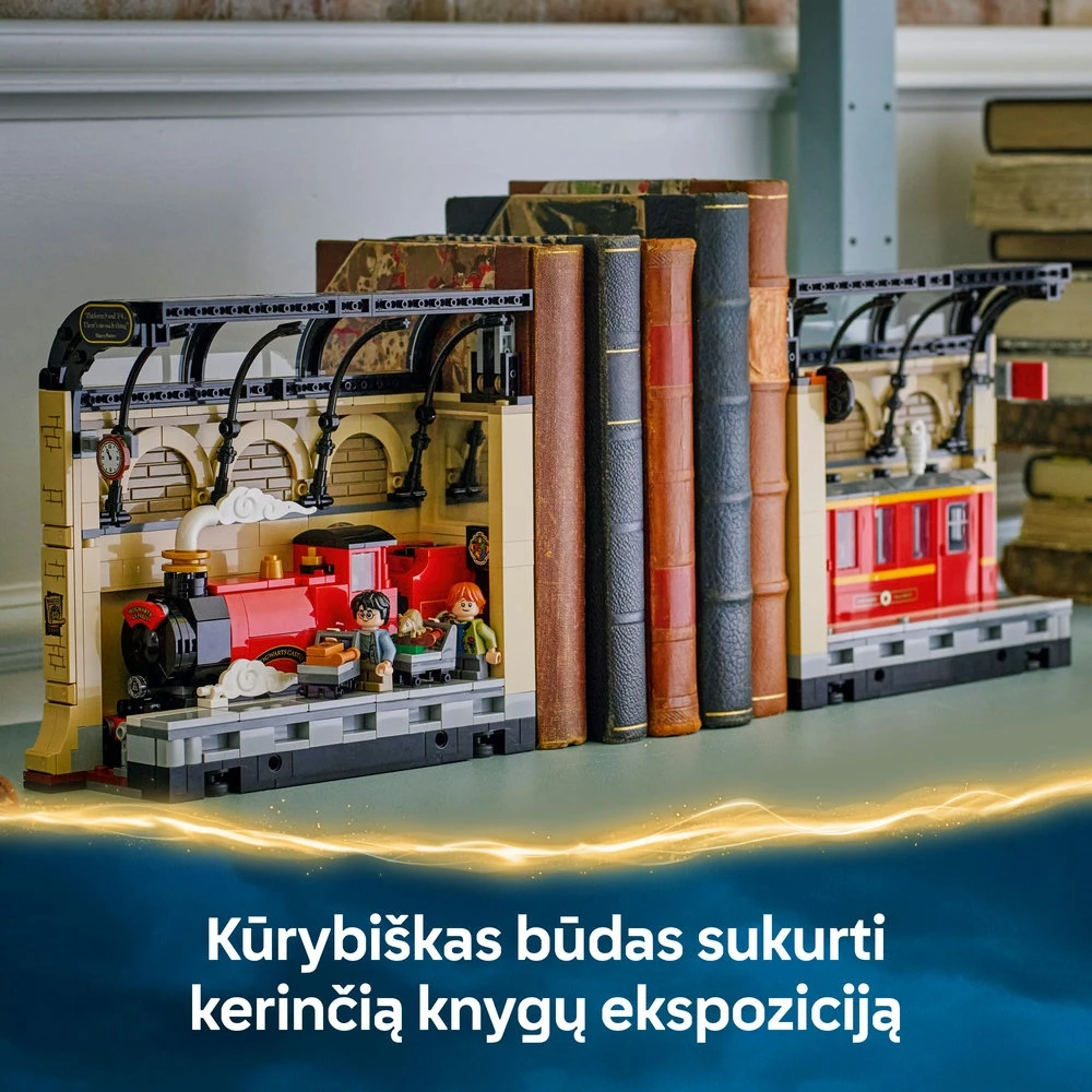 LEGO® Harry Potter™ Knygų lentynos dekoras: Hogvartso ekspresas 76450
