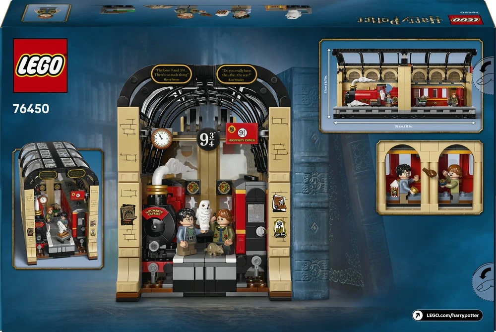 LEGO® Harry Potter™ Knygų lentynos dekoras: Hogvartso ekspresas 76450