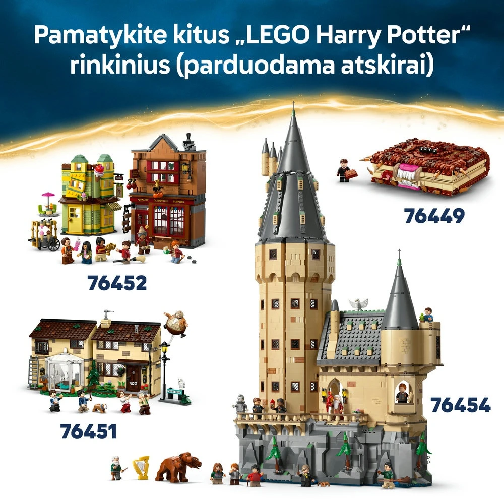 LEGO® Harry Potter™ Knygų lentynos dekoras: Hogvartso ekspresas 76450