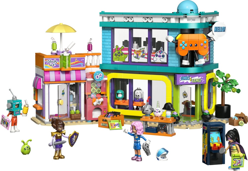 LEGO® Friends Komiksų ir žaidimų parduotuvė Rinkinys 42674