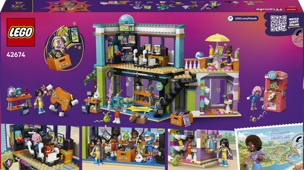 LEGO® Friends Komiksų ir žaidimų parduotuvė Rinkinys 42674