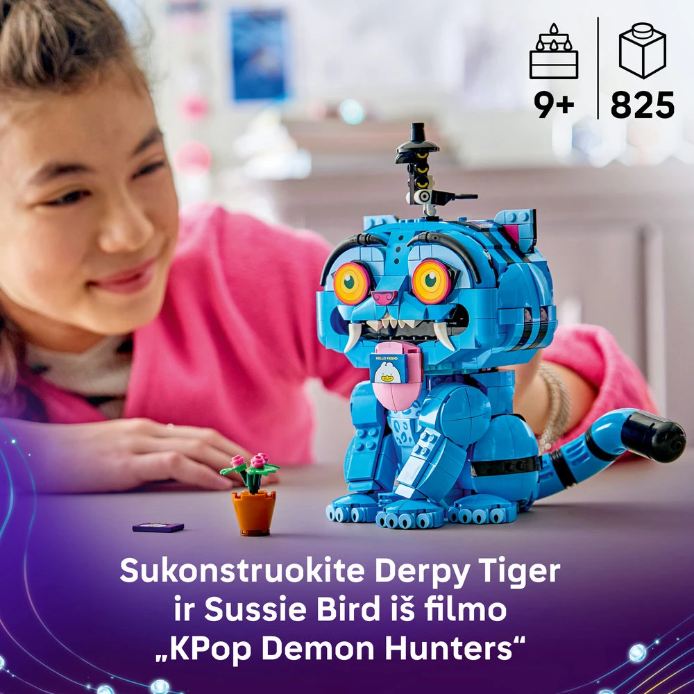 LEGO® KPop Demon Hunters Derpy Tiger ir Sussie Bird 72537