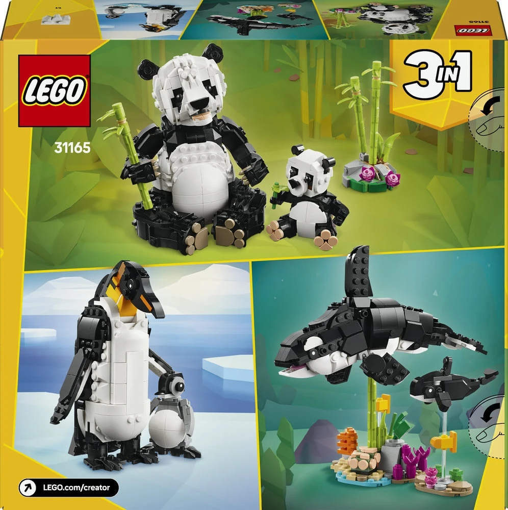 LEGO® Creator 3in1 Laukiniai gyvūnai: pandų šeima (31165)
