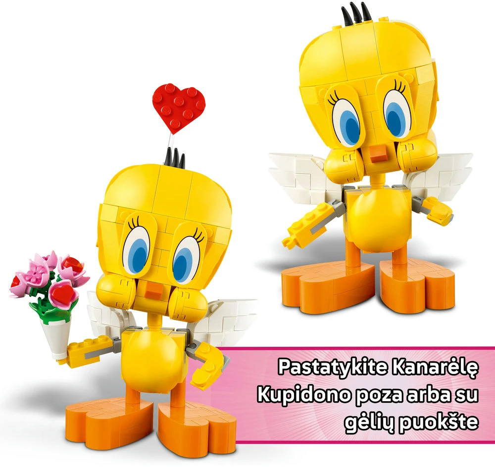 „LEGO® Looney Tunes™“ Mieloji Kanarėlė Figūrėlė Konstravimo rinkinys eksponuoti 40824