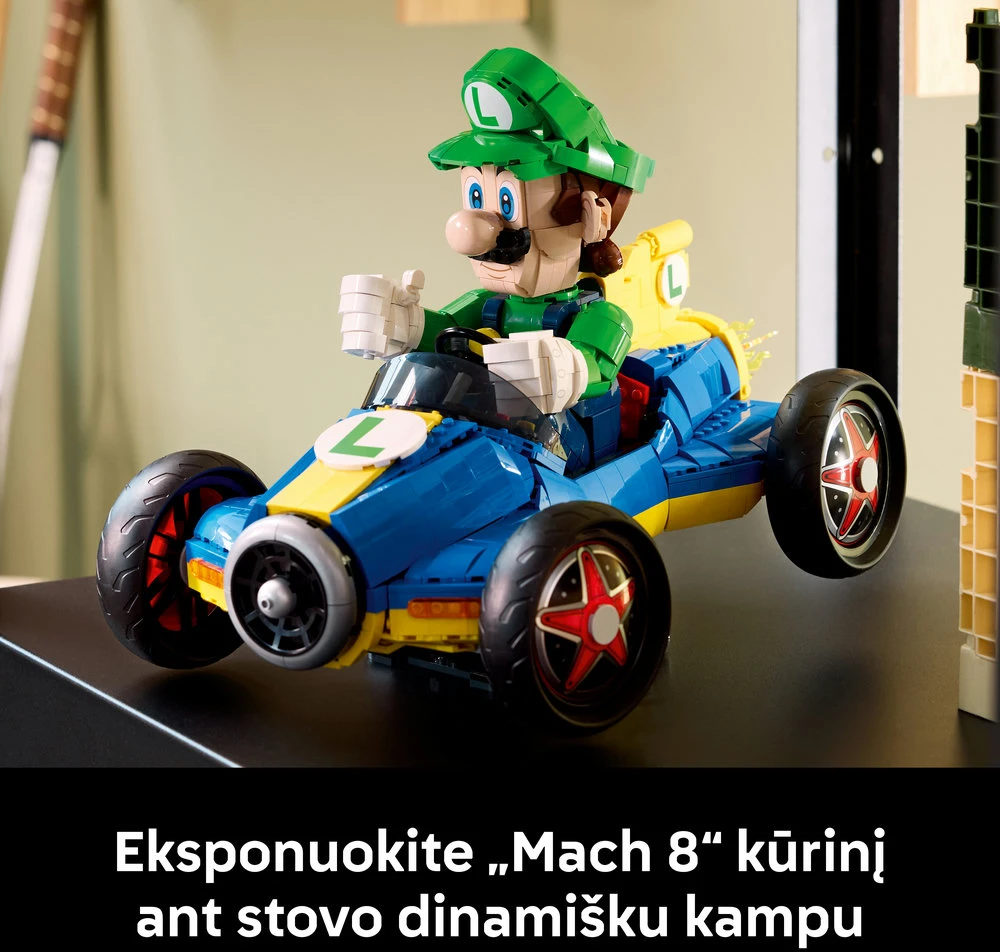 „LEGO® Mario Kart™ – Luigi ir Mach 8, rinkinys 72050