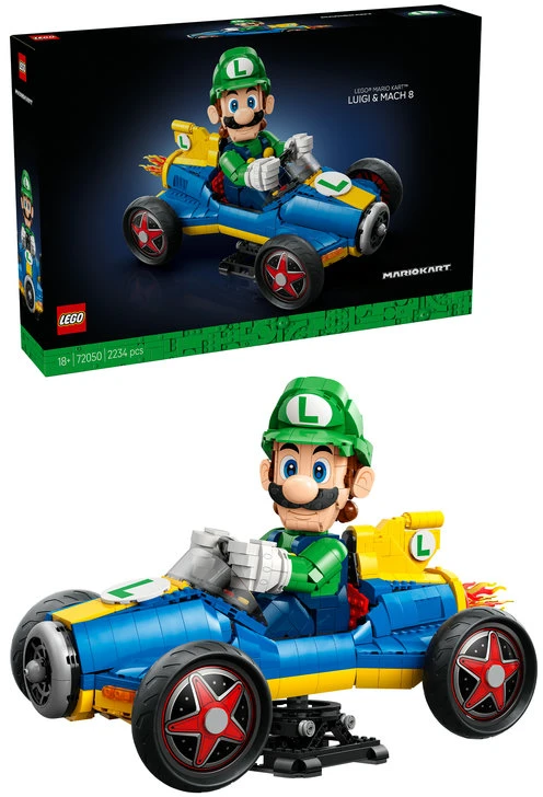 „LEGO® Mario Kart™ – Luigi ir Mach 8, rinkinys 72050