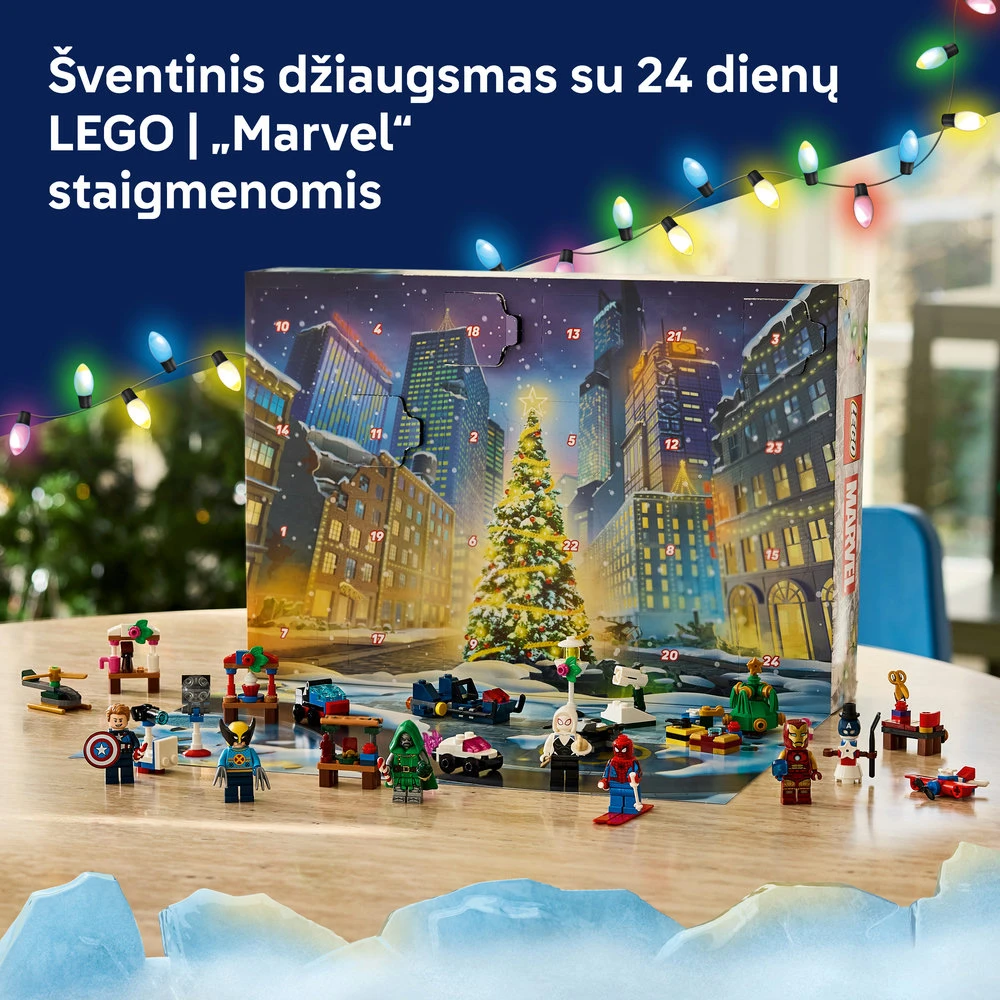 LEGO® ǀ Marvel 2026 metų advento kalendorius Dovana 76340