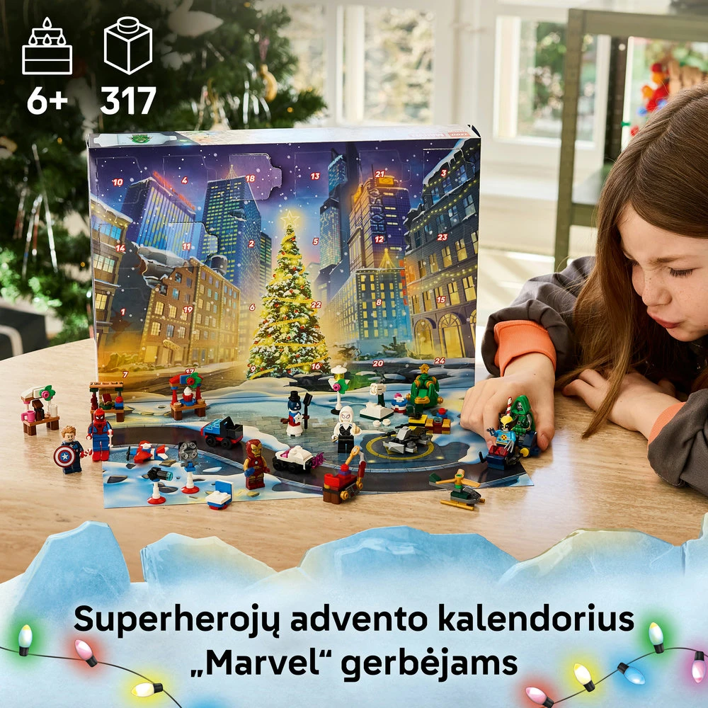 LEGO® ǀ Marvel 2026 metų advento kalendorius Dovana 76340