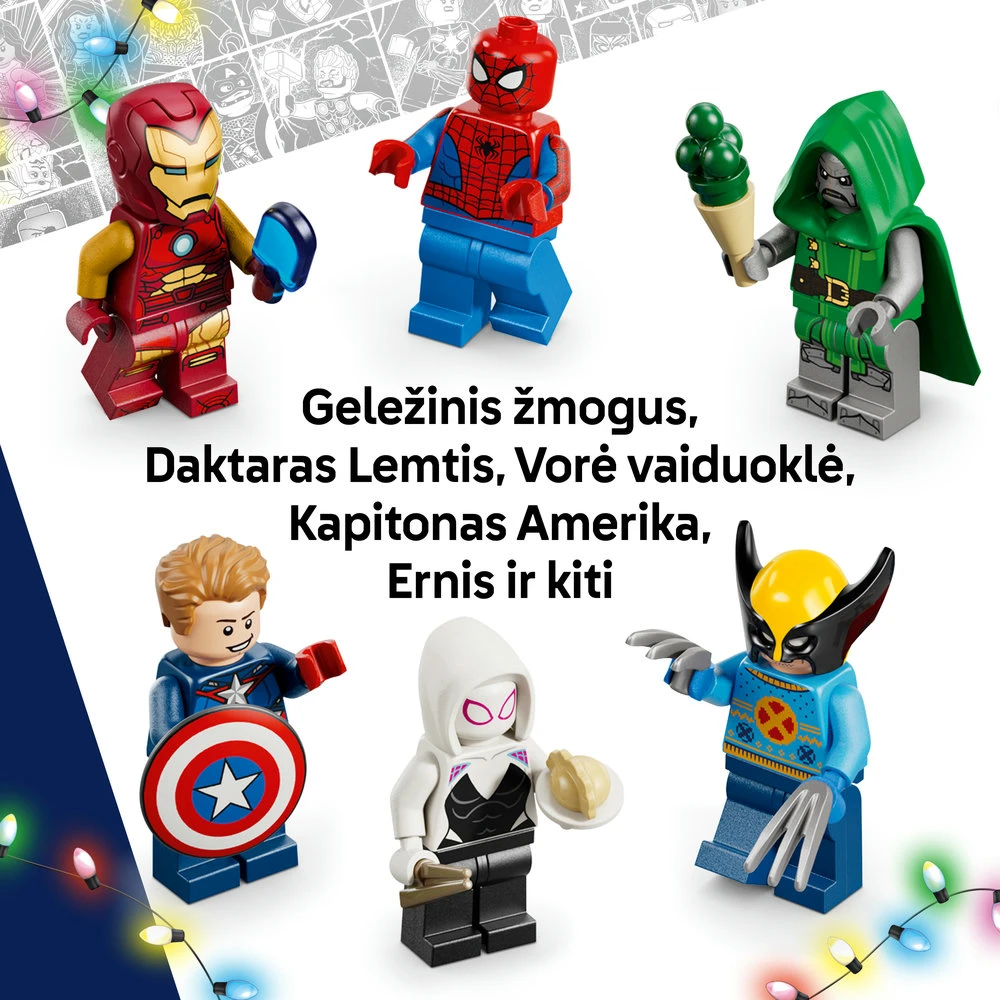 LEGO® ǀ Marvel 2026 metų advento kalendorius Dovana 76340