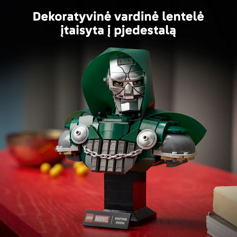 LEGO® ǀ Marvel Daktaro Lemties biustas Rinkinys 76345