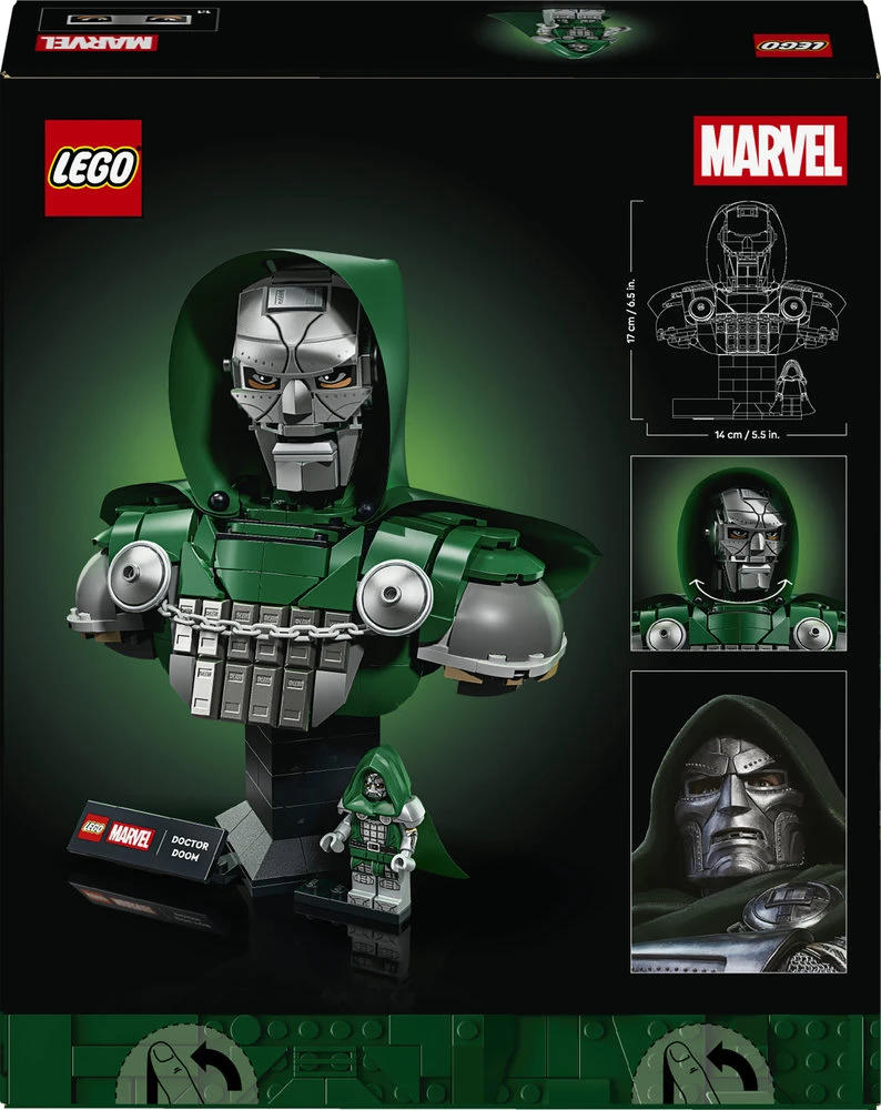 LEGO® ǀ Marvel Daktaro Lemties biustas Rinkinys 76345