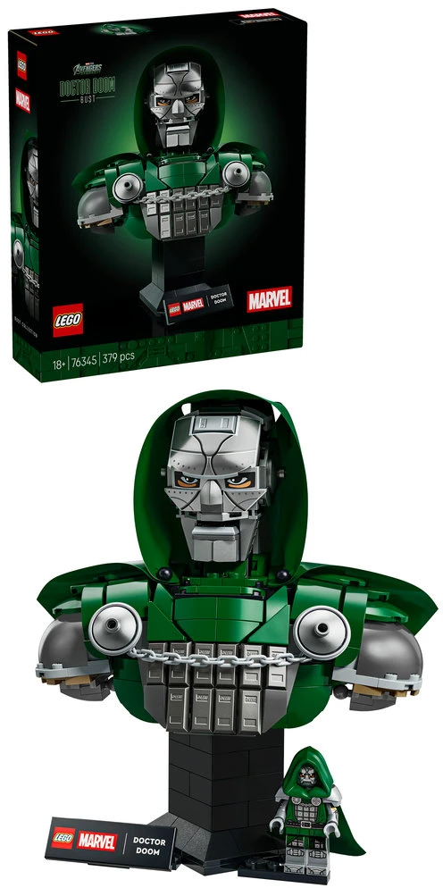LEGO® ǀ Marvel Daktaro Lemties biustas Rinkinys 76345