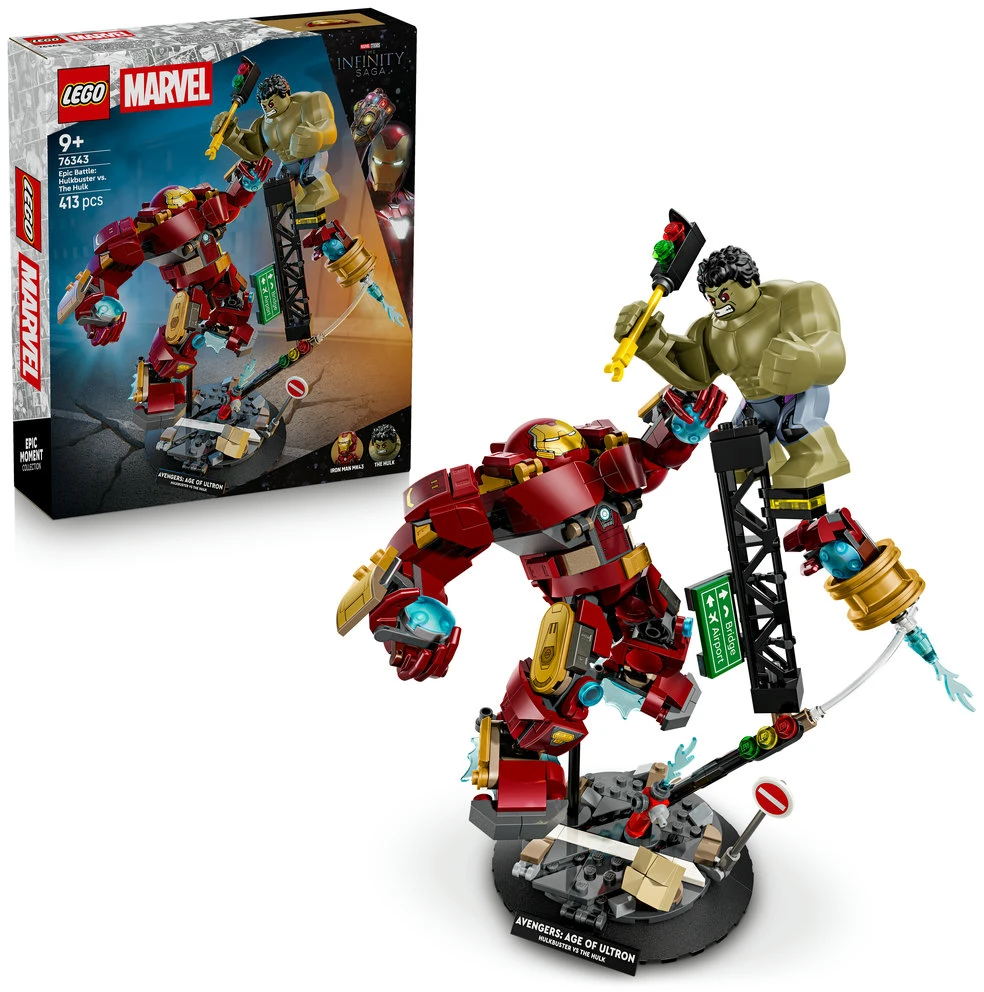LEGO® ǀ Marvel Epinė kova: Halkbasteris prieš Halką 76343