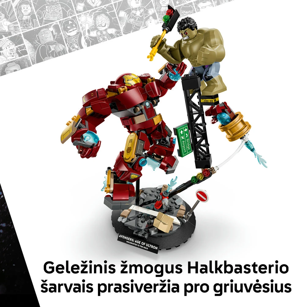 LEGO® ǀ Marvel Epinė kova: Halkbasteris prieš Halką 76343